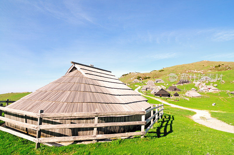 木屋，Velika Planina，斯洛文尼亚